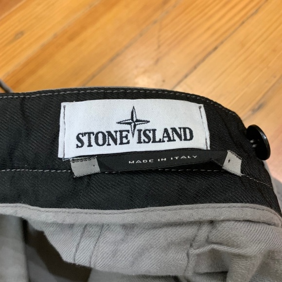 Stone Island Vintage Tactical Gray Pattern Chino Pants Made in Italy Size 30 - Picture 3 of 9